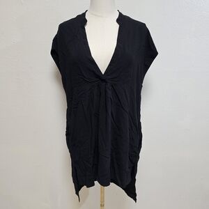 L*Space Black V-Neck Coverup Size XS/S
